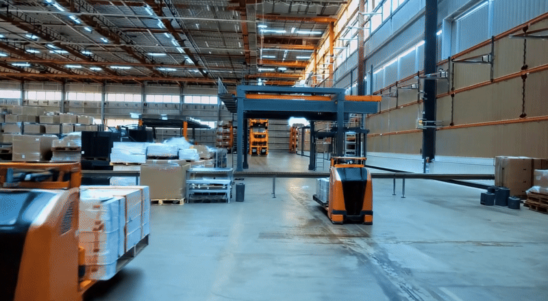 Photorealistic warehouse digital twin (Isaac Sim)